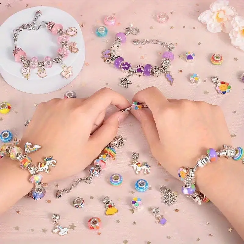 Girls Teen Cute Bracelet Making Kit Diy Crafts Making Set - Temu