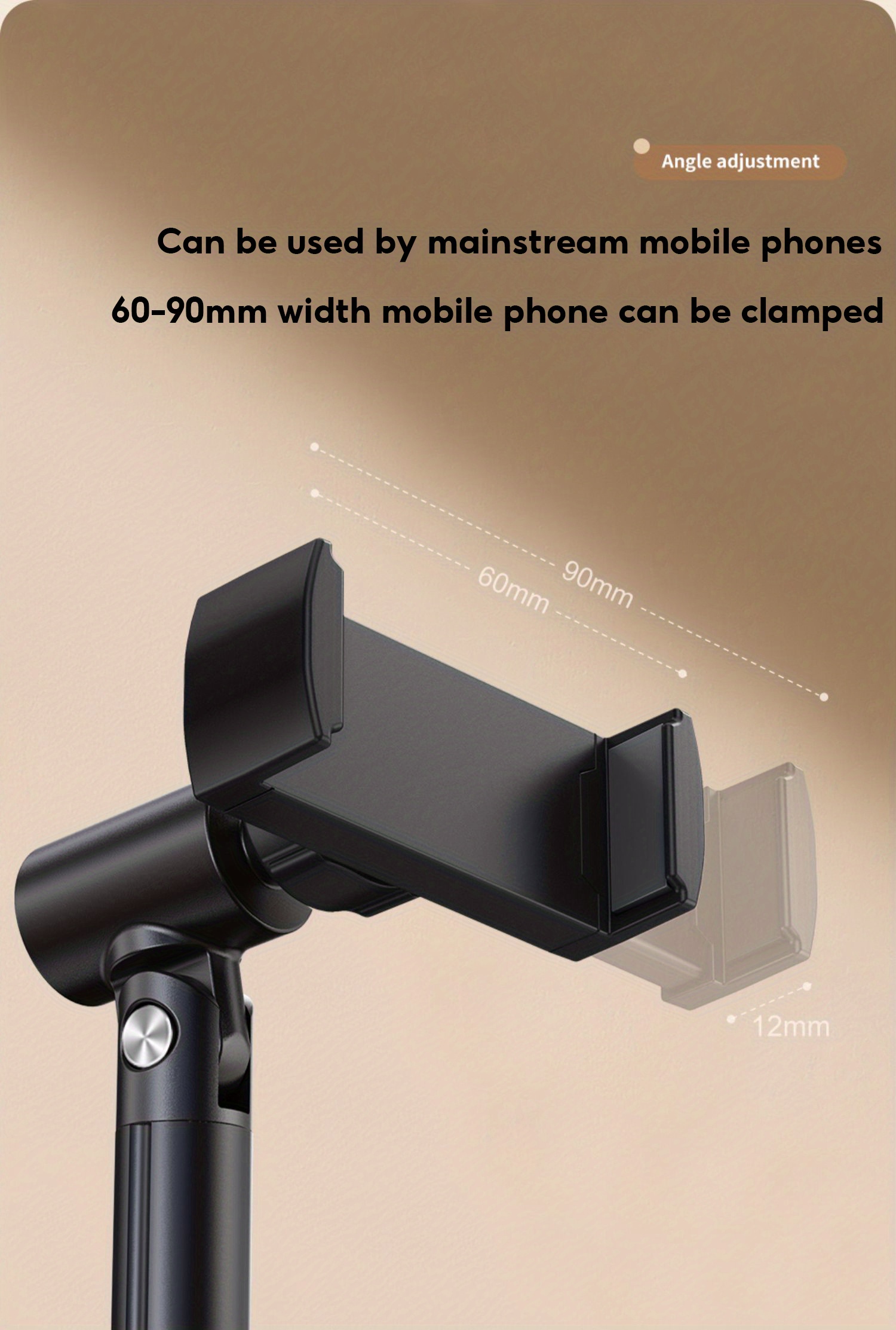 Mobile phone desktop bracket live special metal universal universal aluminum alloy overhead shooting selfie TikTok mobile phone stand rotating adjustable lifting support frame