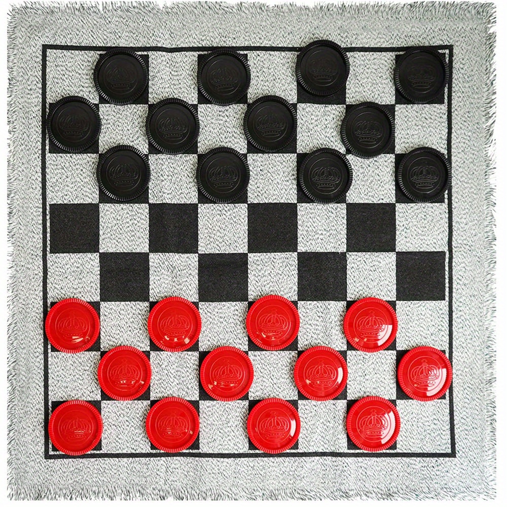 Giant Checkers 1 Tic Tac Toe Game Board For Adults And Kids With