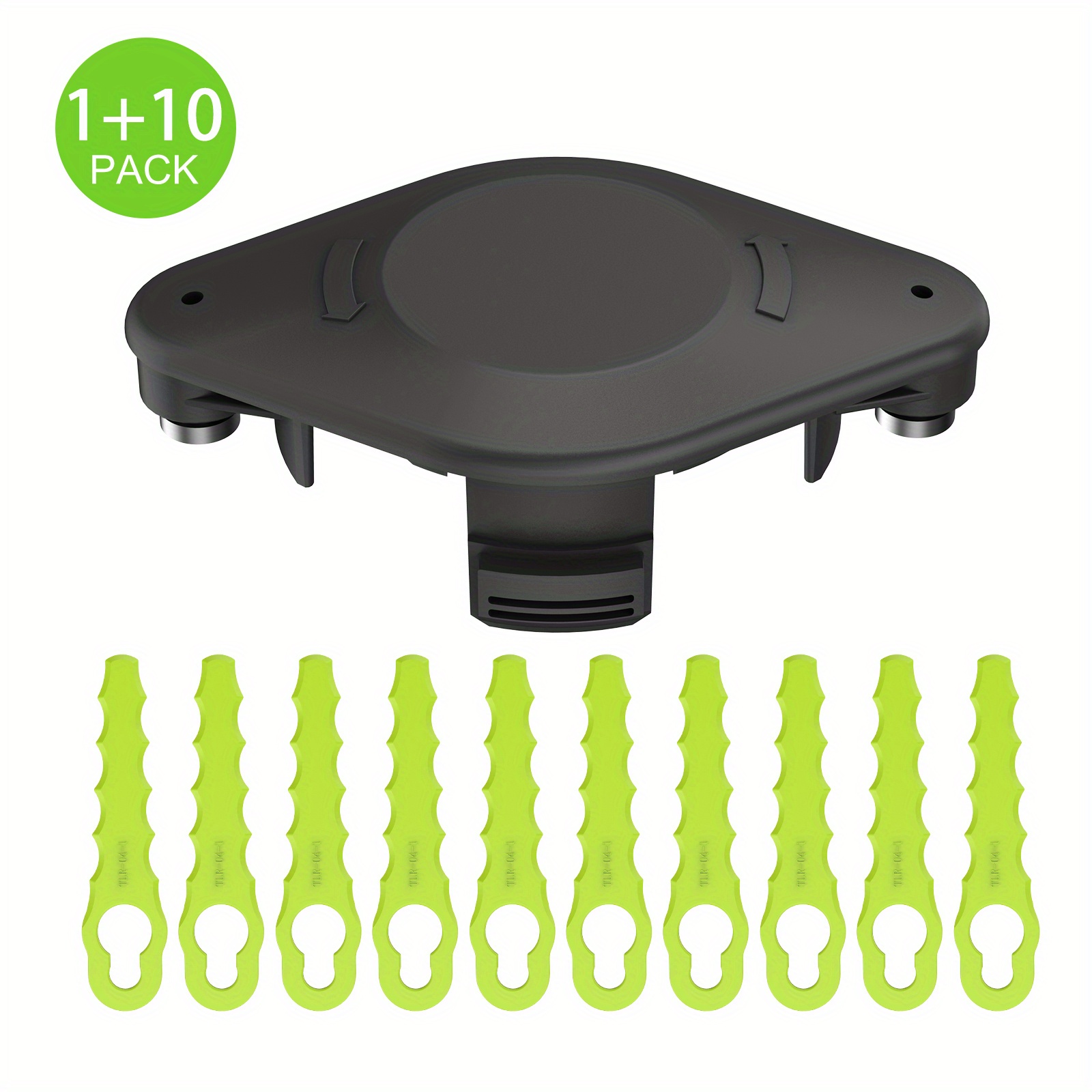 1 Set Eater Bladed Head, Compatible With Black Decker GH900 GH600 LST522  LCC140, Can Replace 1003ZP, -100-32P Replacement Spools (1 Trimmer Head+6  Replacement Blades) Compatible with BLACK+DECKER lawn mower blade  replacement -100