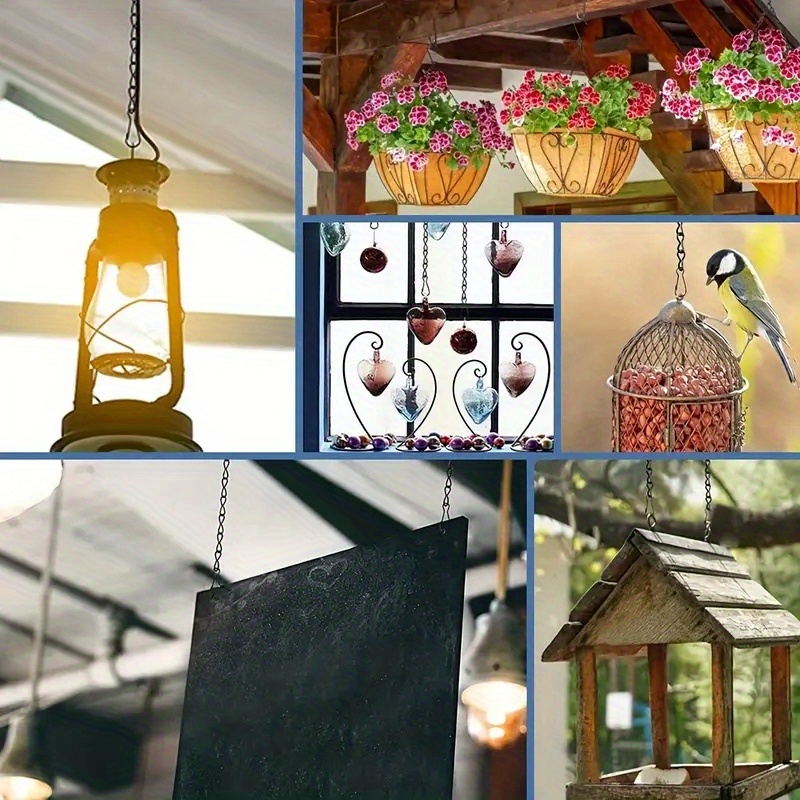 1pc 6pcs Hanging Chains Garden Plant Hanger Chains For Hanging Baskets