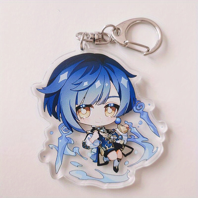 Anime Vision Keychain Game Figure Cosplay Accessories Green - Temu