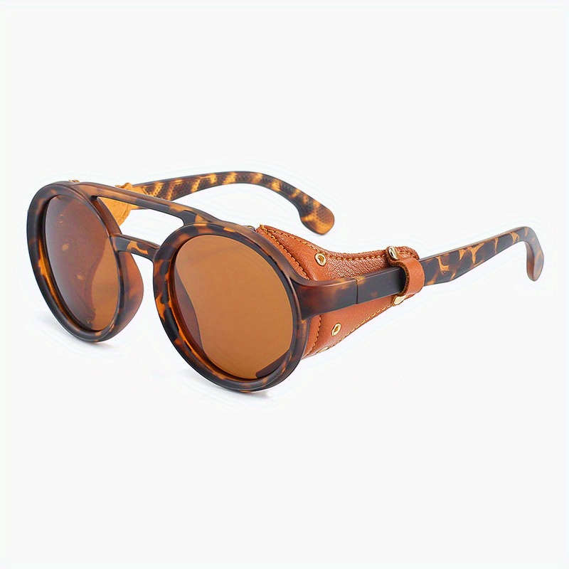 Men's Classic Round Steampunk Sunglasses