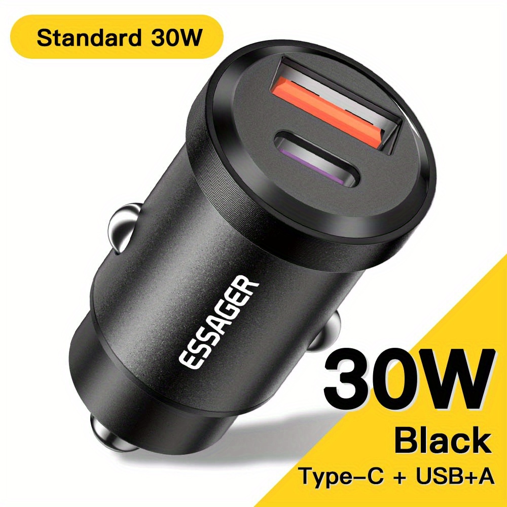 90W Car Charger PD30W &QC3.0 Multi Port Type C Cigarette Lighter