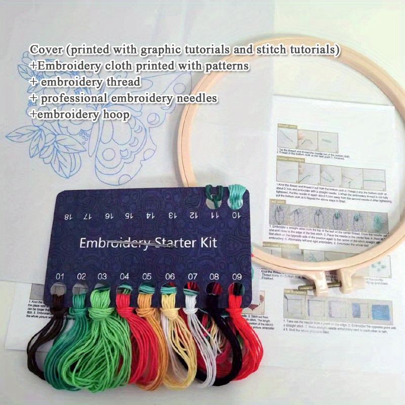 3d Embroidery Starter Kit For Beginners Cross Stitch Kits - Temu