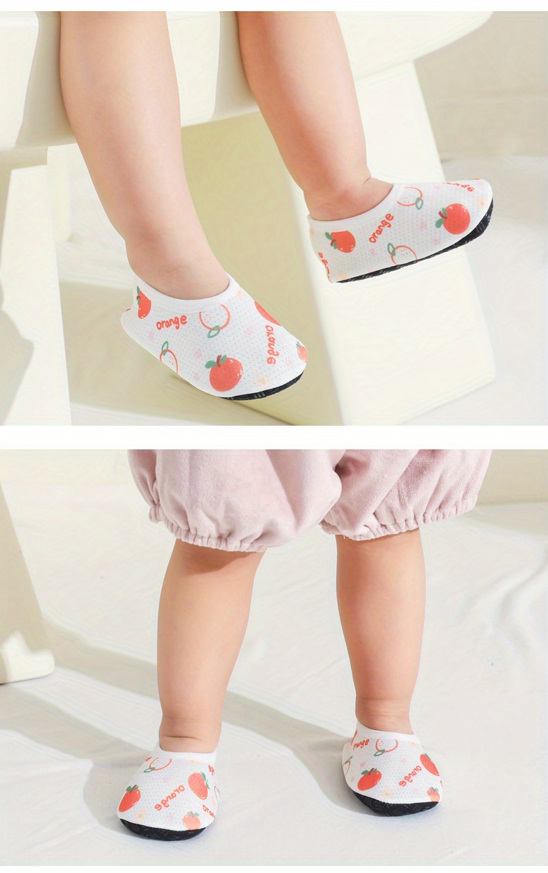 WELOKOI Baby Floor Socks Mesh Fruit Pattern Children's Soft Sole Floor Shoes