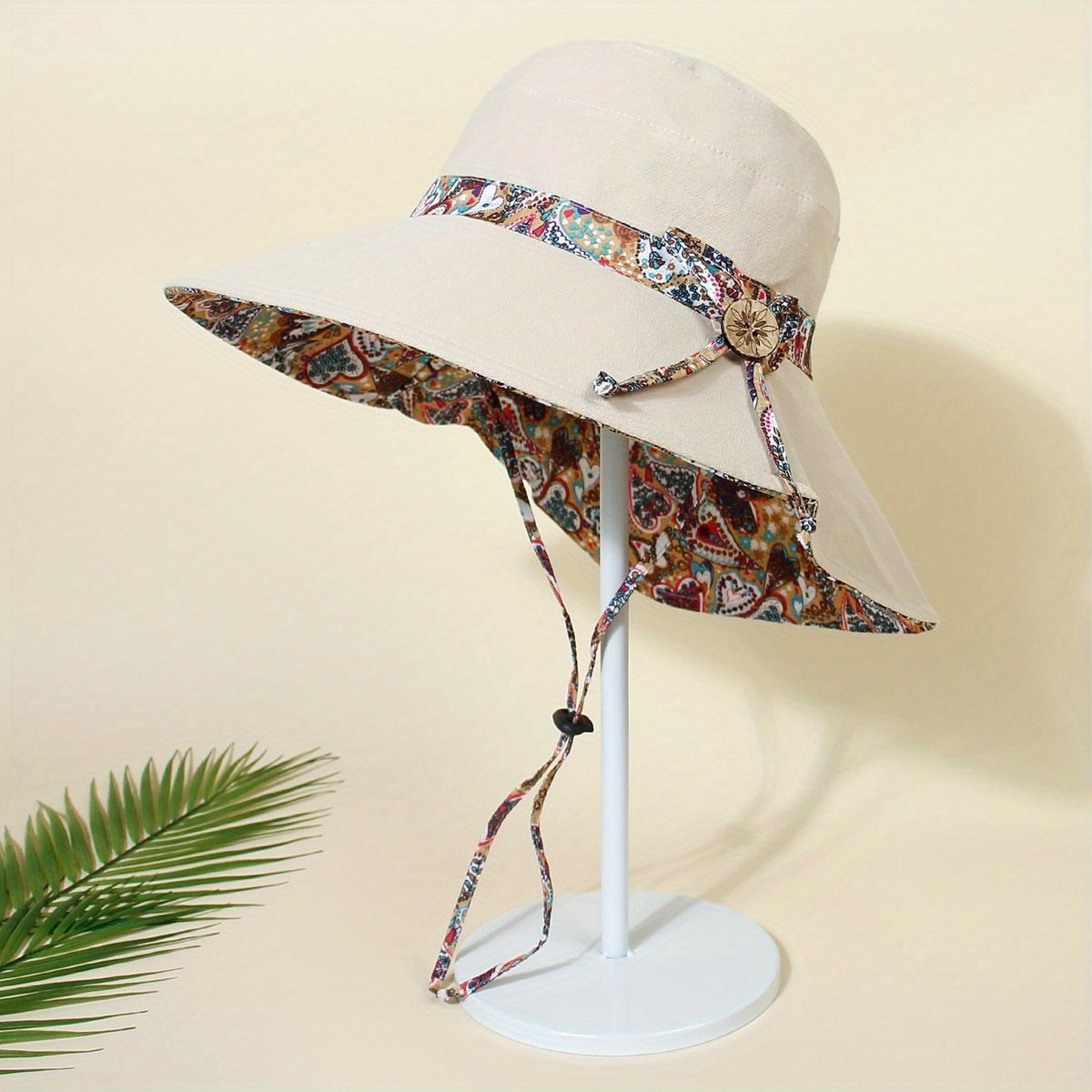 GALPADA Organza Beach Hat Tea Hats for Women Sun Hat Large Brim Bucket Hat  Sunshade Hat Flower Hat Bucket Hat for Women Tea Party Hat Womens Beach Hat