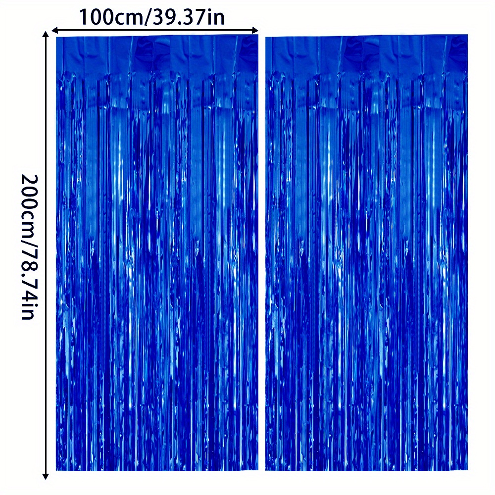 Lot De 2 3 3 Pi X 9 9 Pi Argentés Tinsel Rideau Toile De - Temu Canada