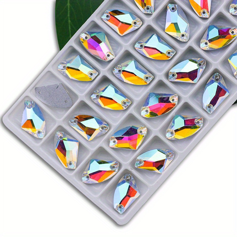 Crystal Clear Flat Back Square Acrylic Jewels Rhinestones Craft Gems  Costume Jewelry Making Embelishments 5 Sizes 