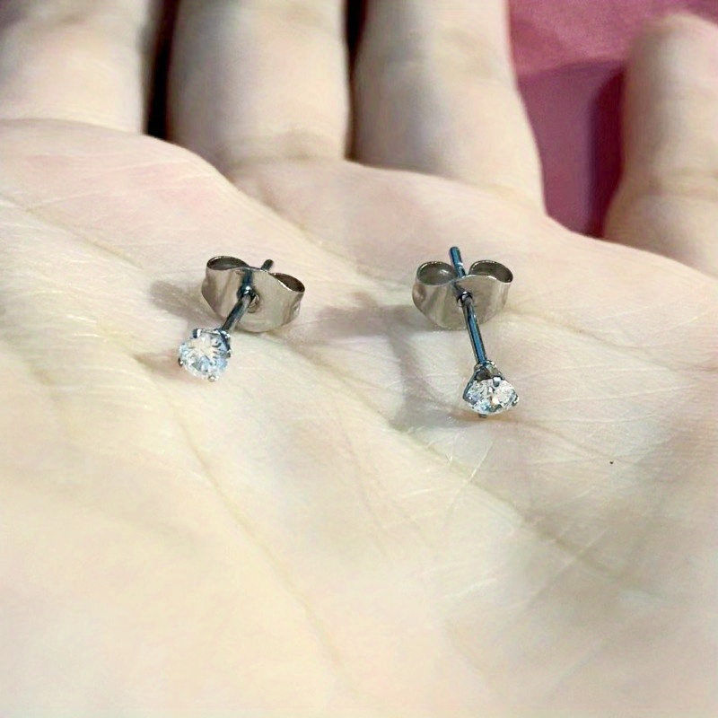 2pcs Stainless Steel Earring Backs Earring Backings Ear Safety