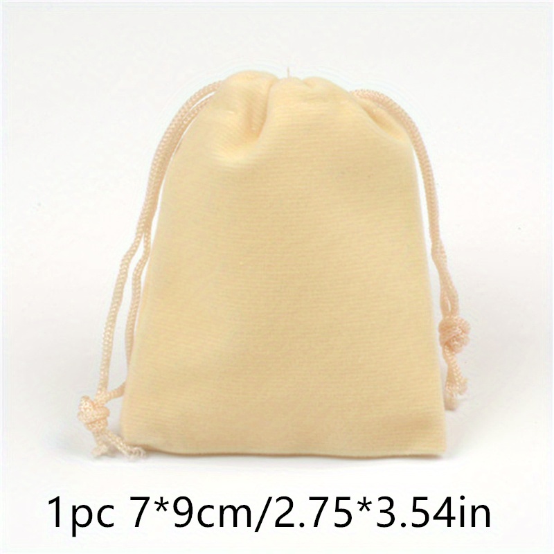 1PC Velvet Drawstring Bags Soft Fabric Storage Bag for Wedding Party Gift  Candy Beads Bracelet Packaging Bags Jewelery Pouch