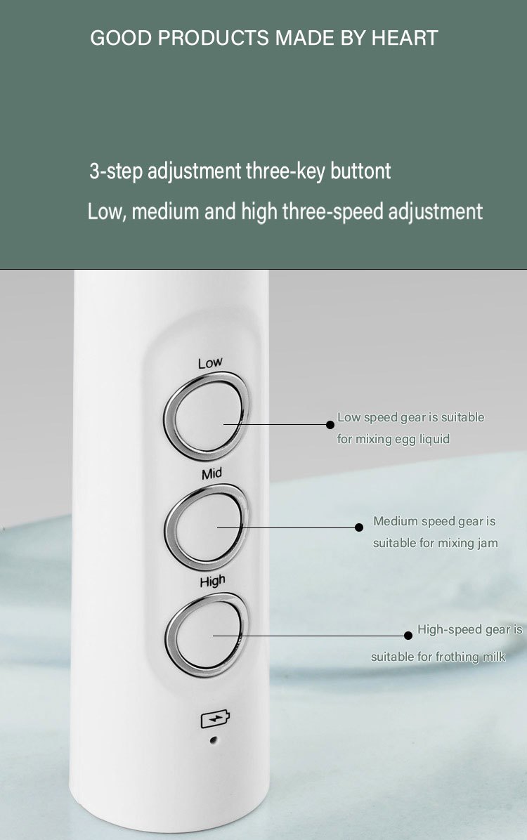 Espumador de leche recargable por USB, máquina de espuma eléctrica  multifuncional de mano con 2 batidores de acero inoxidable, mini espumador  de leche