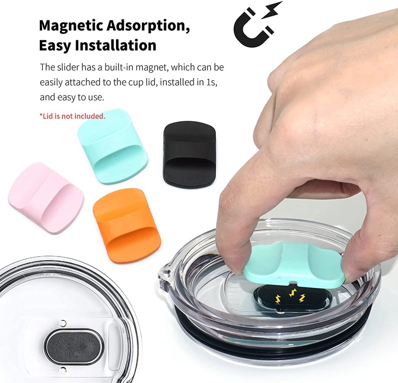 Cup Cover Magnetic Spill Proof Tumbler Lid Compatible / - Temu