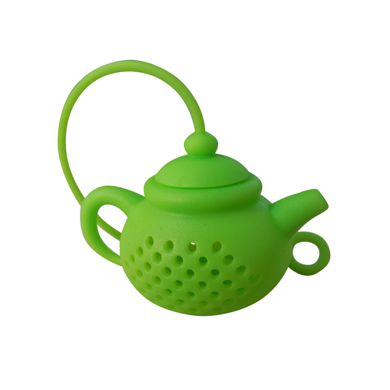 Durable Silicone Teapot Shape Tea Infuser Filter, Tea Bag Leaf