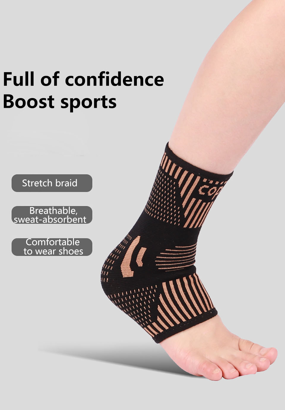 Copper Compression Ankle Brace Plantar Fasciitis Sprains - Temu