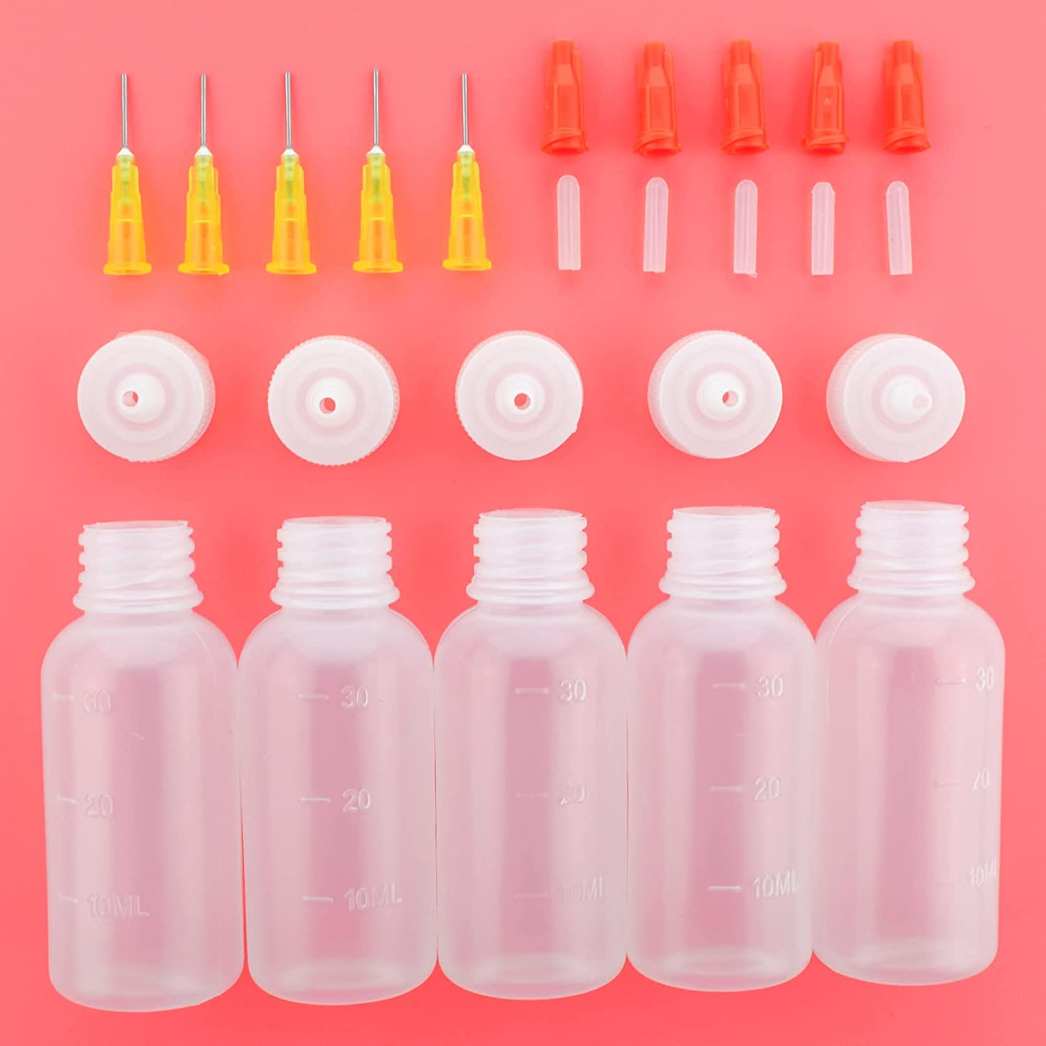 Free Hand Precision Tip Applicator Bottle 1 Oz. 4 Needle Tip Squeeze  Bottles and 12 Tips for Acrylic Painting, DIY Quilling and Paper Craft