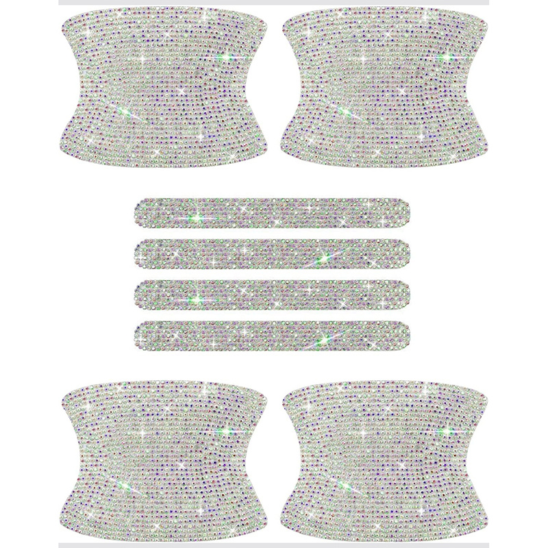 Rhinestone Car Door Handle Scratch Protector Stickers
