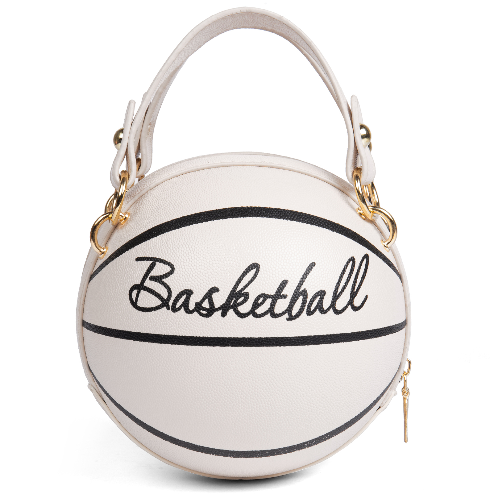 Basketball Shaped Round Shoulder Bag Handbag, Women Ball Shape