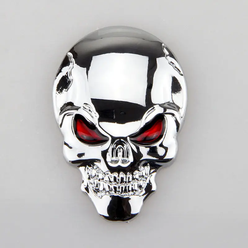 3d Car Metal Skull Sticker Modification Decorative Sticker - Temu