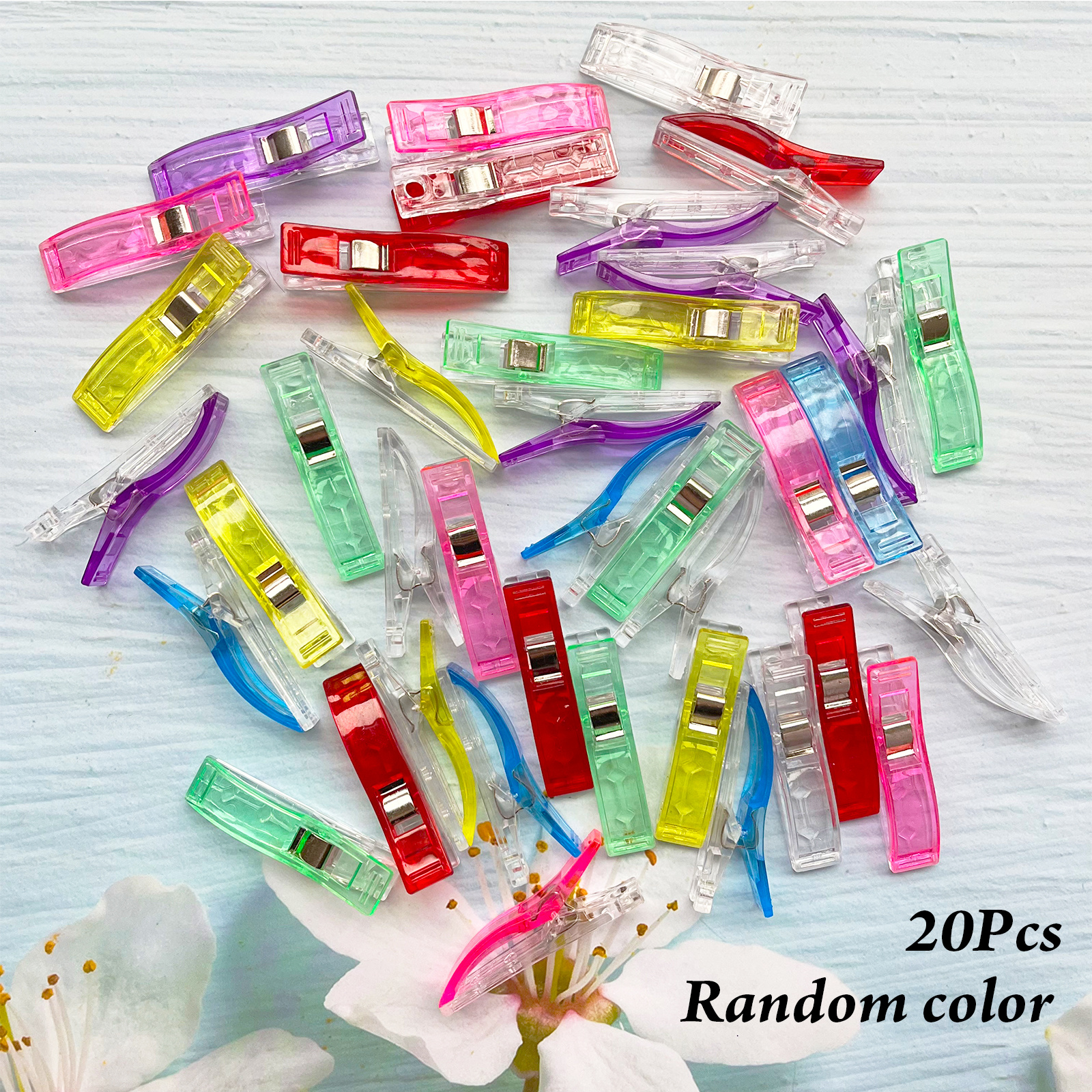 Sewing Clips, Sewing Quilting Crafting, Multi-color Fabric Clips, Craft  Clips, For Sewing Crafting, Diy(20pcs, Random Color) -z