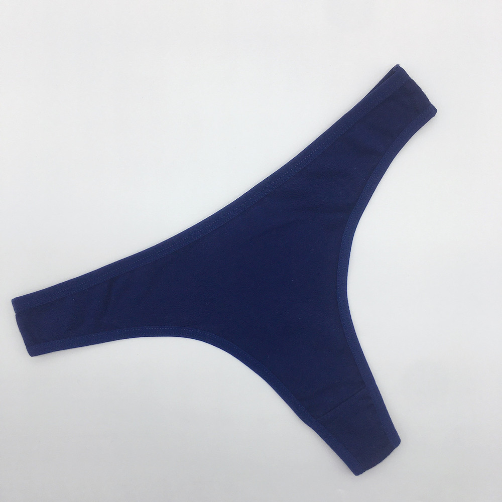 Sexy Solid Thong Soft Comfy Low Waist Stretchy Thong Panties Temu