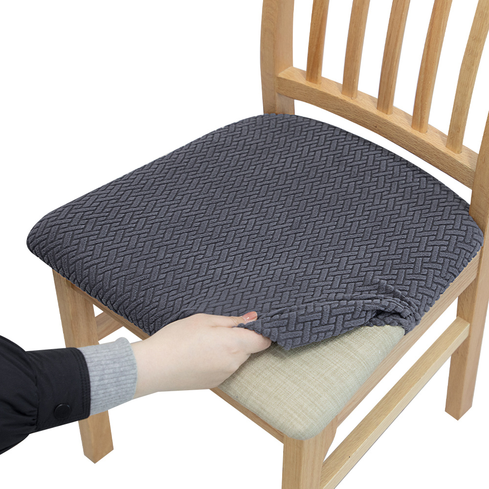 Upgrade Chair Comfort A Stylish Knitted Twill Chair Cover - Temu New Zealand