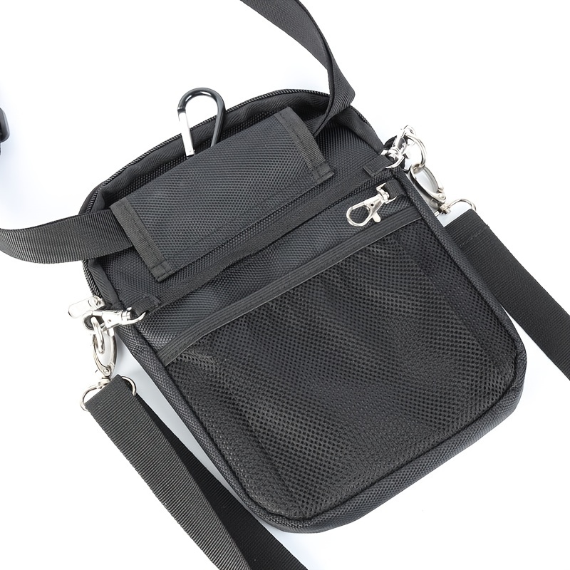 Black Fanny Pack Belt Bag: Murse Man Purse