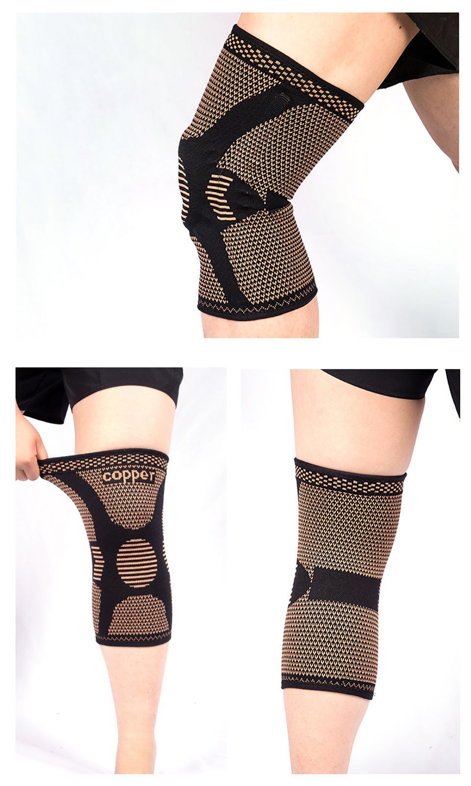 Copper Knee Brace Arthritis Relief Joint Support Sports Temu