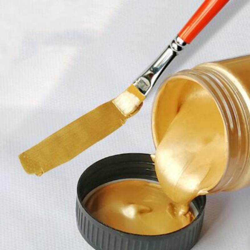 Diy Golden colour/Diy golden metallic paint/how to make gold color at  home/homemade golden colour 