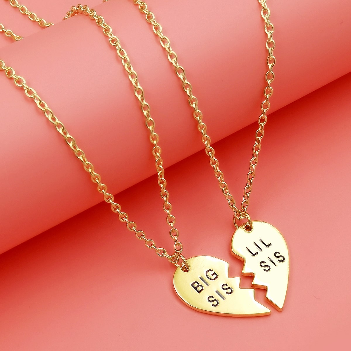 Big sister little sister necklace deals gold