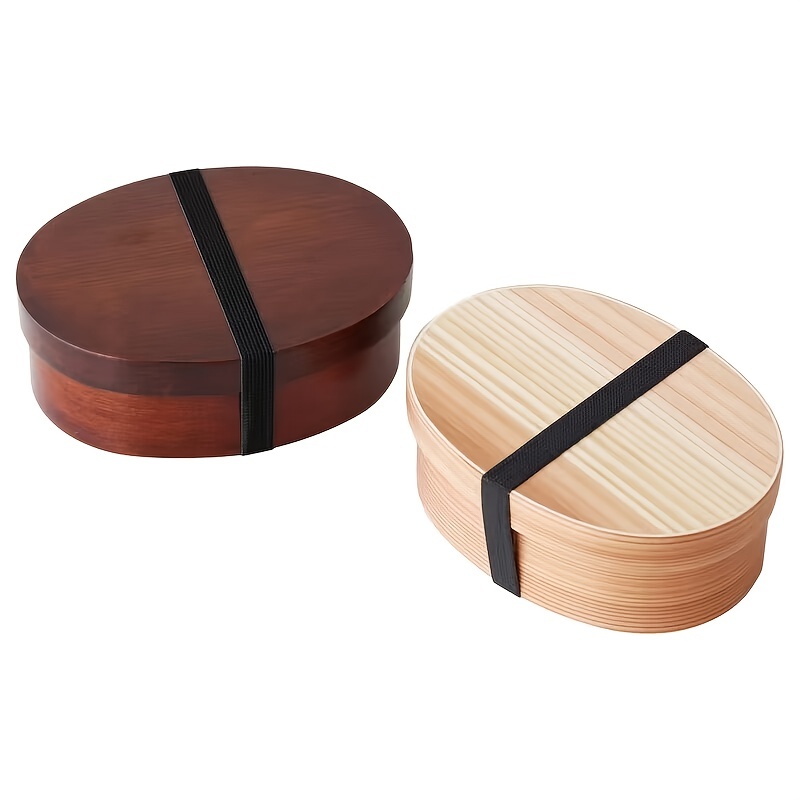 Handmade Natural Wooden Meal Box With Spoon Perfect For - Temu