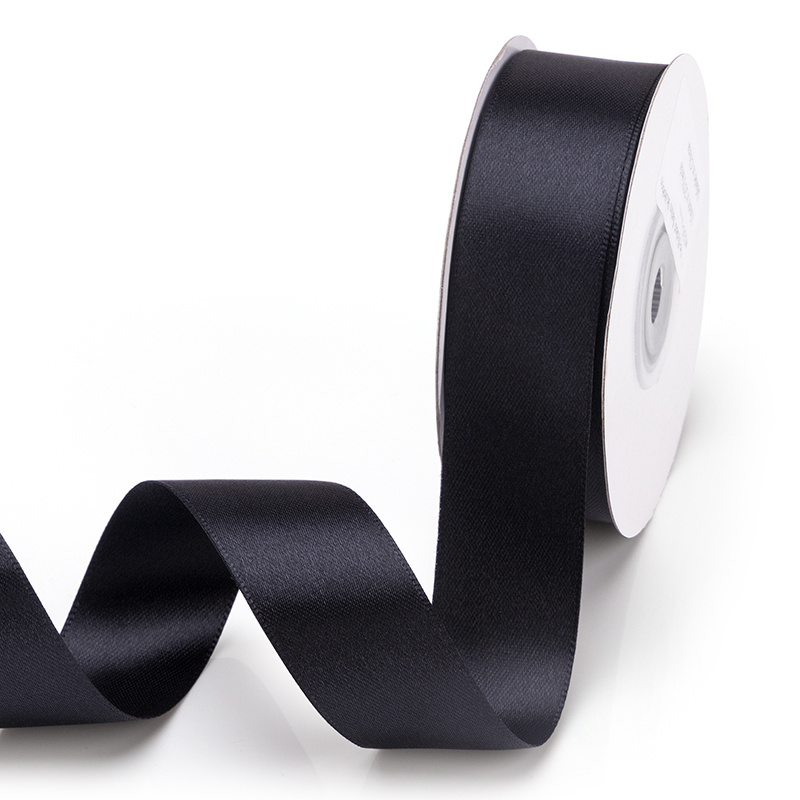 Clmentp 1 1/2 inch Black Satin Ribbon,50 Yard Black Ribbon for Gift  Wrapping Crafts Wedding Decoration Bouquets Party Arrangement