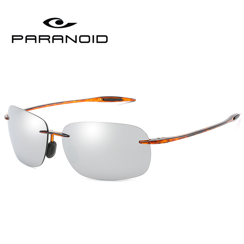 Vintage Cool Rimless Rectangle Sunglasses For Men Women Outdoor