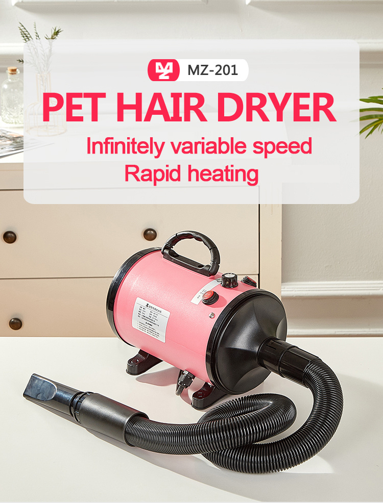Secador de pelo de alta potencia para mascotas, soplador de agua de  peluche, secador silencioso para baño de gatos y perros, secador de pelo de  secado rápido para perros y gatos
