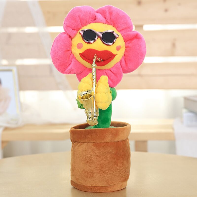 Electric Sunflower Enchanting Flower Funny Toy Singing - Temu