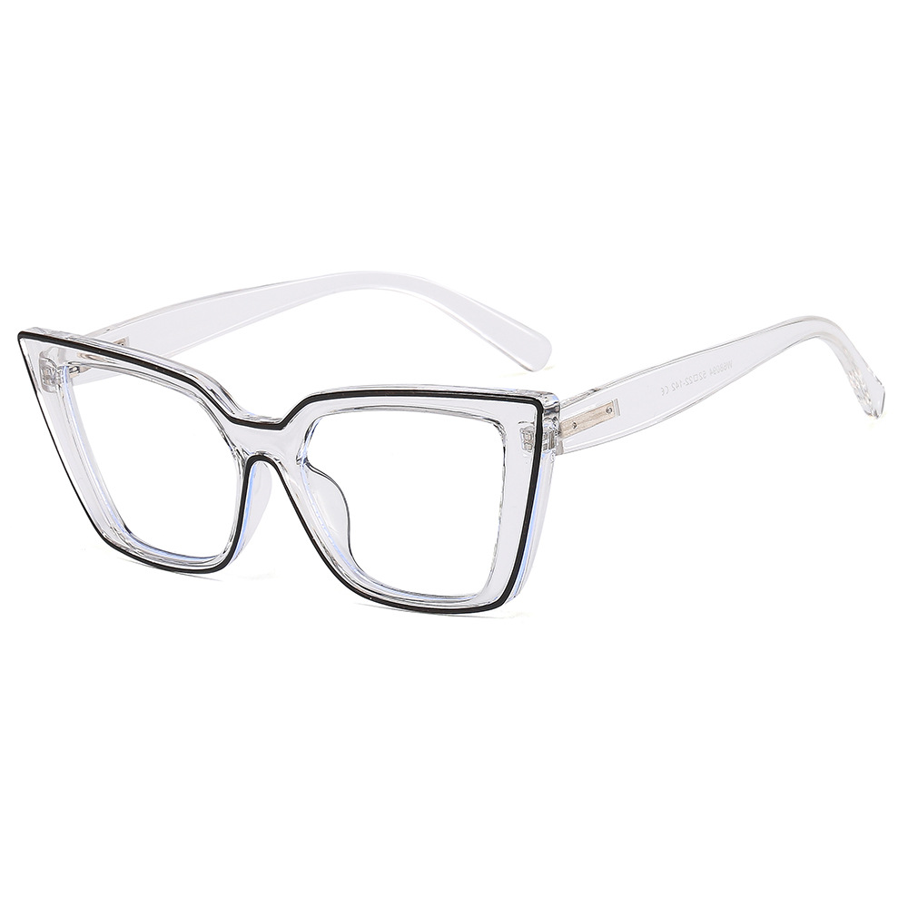 Vintage Glasses Clear Lens Blue Light Blocking Cat Eye Frame for Women and  Men Black Frame 