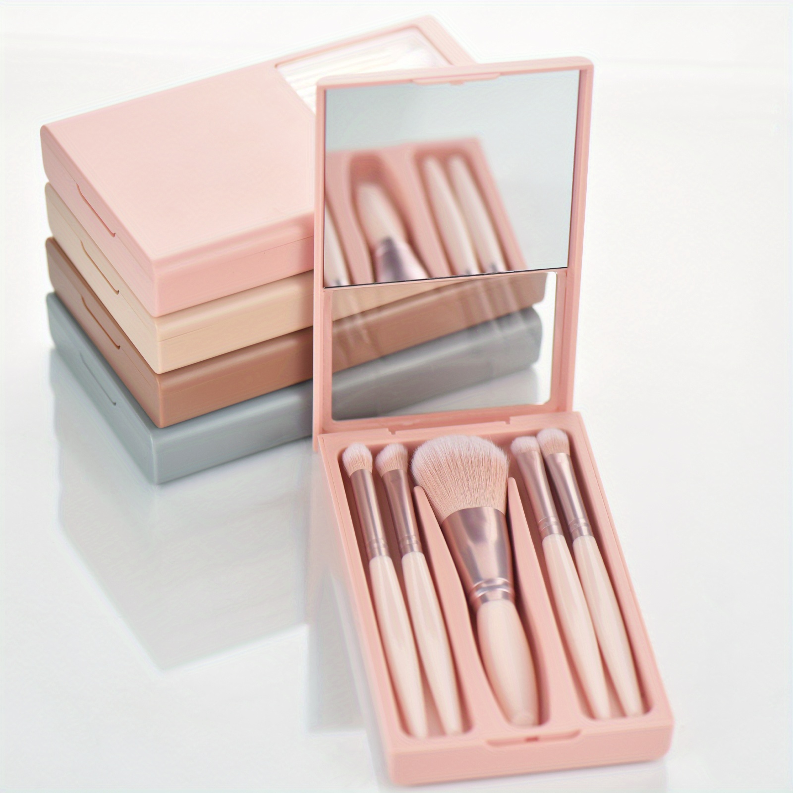 Complete Function Travel Size Makeup Brush Set Mirror Case Temu