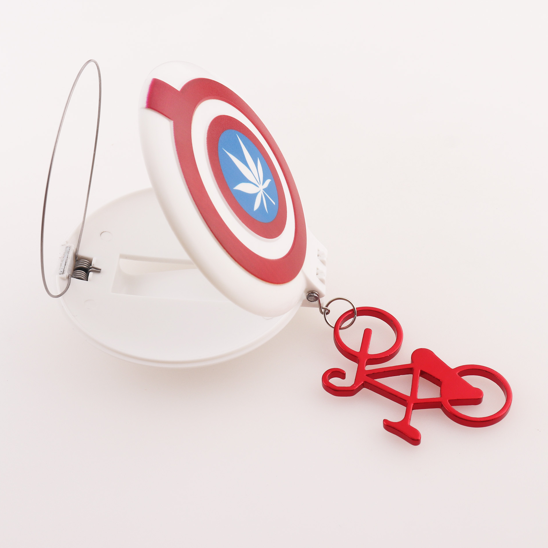 Captain America Neoprene Bottle Holder Keychain