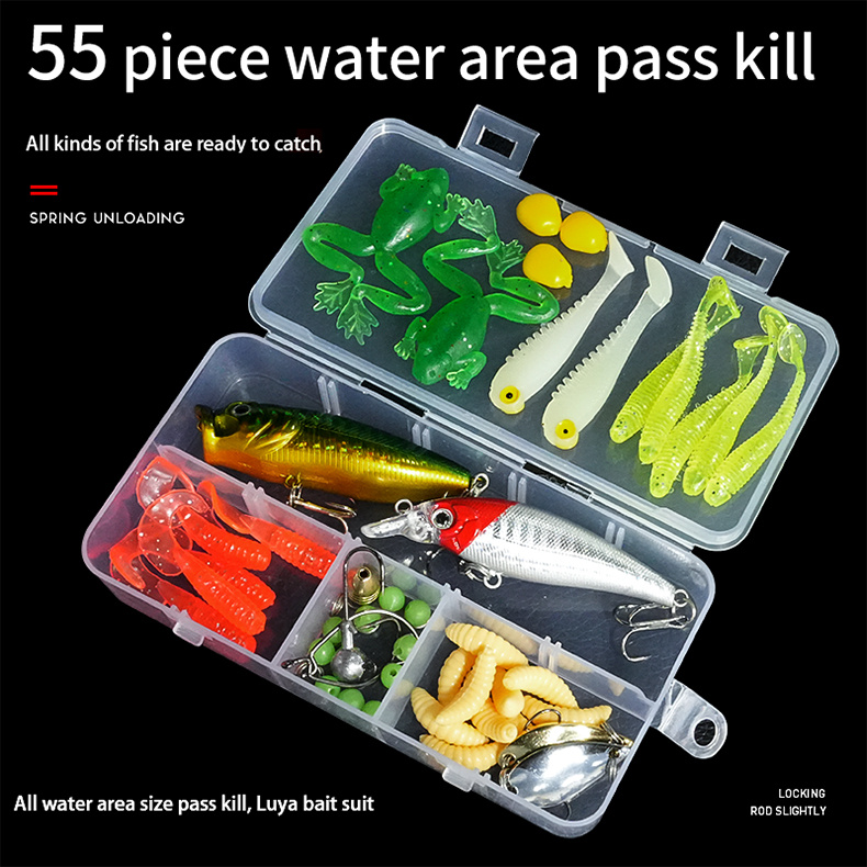  Zgperyue Fishing Lures Kit Fly Fishing Flies Lures Accessories Tackle  Box for Freshwater and Saltwater, Spoon baits, Soft Plastic Worms, Bass  Trout Bait Lures,Dry Wet Flies : Sports & Outdoors