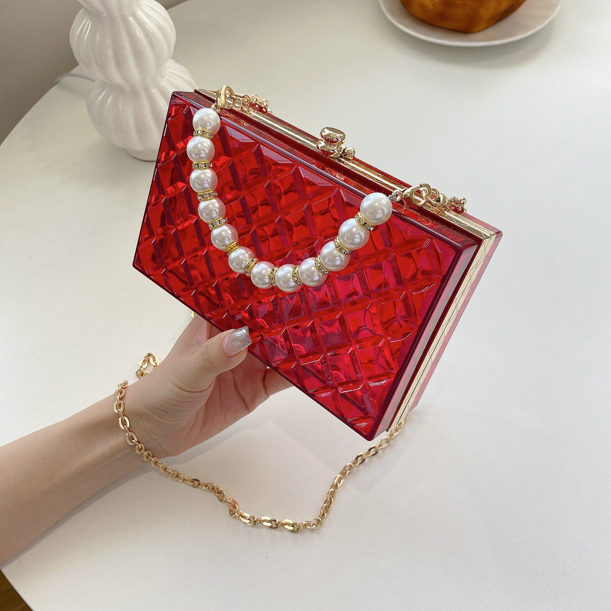 Pearl Box Handbag