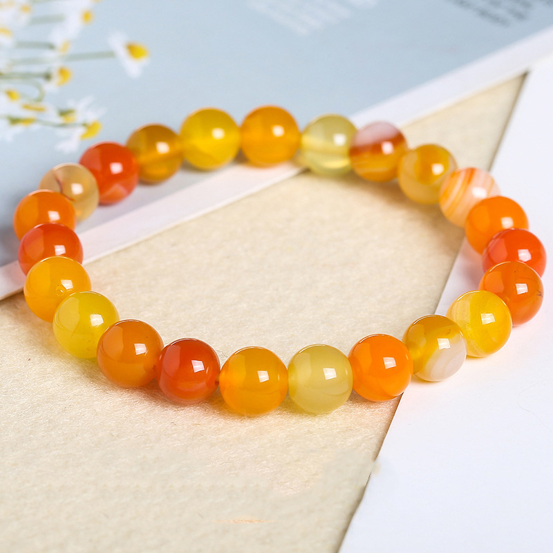 45Pcs Orange Chalcedony 8mm Beads 8MM Stone Beads for Bracelets Natural  Gemstone Beads Bracelets – the best products in the Joom Geek online store