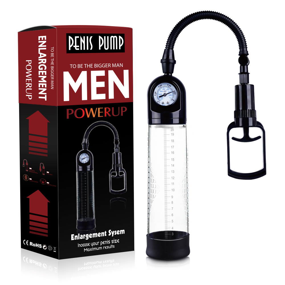 Male Manual Penis Pump With Scale, Negative Pressure Vacuum Pump, Male Enhancement Training Equipment, Adult Male Sex Toys, Male Stronger Auxiliary Erection Exerciser pic picture