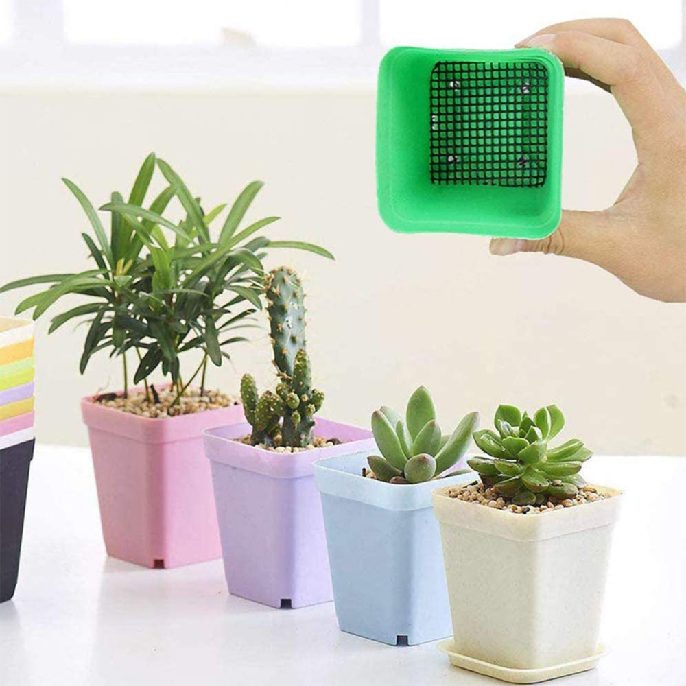 Flower Pot Hole Mesh Pad Square Bonsai Mesh Drainage Screens Temu