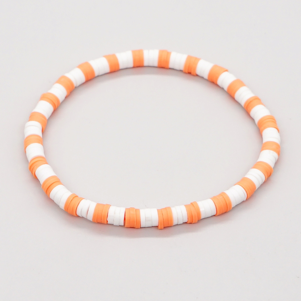 Minimalist Colorful Polymer Clay Beaded Bracelet Boho Style - Temu