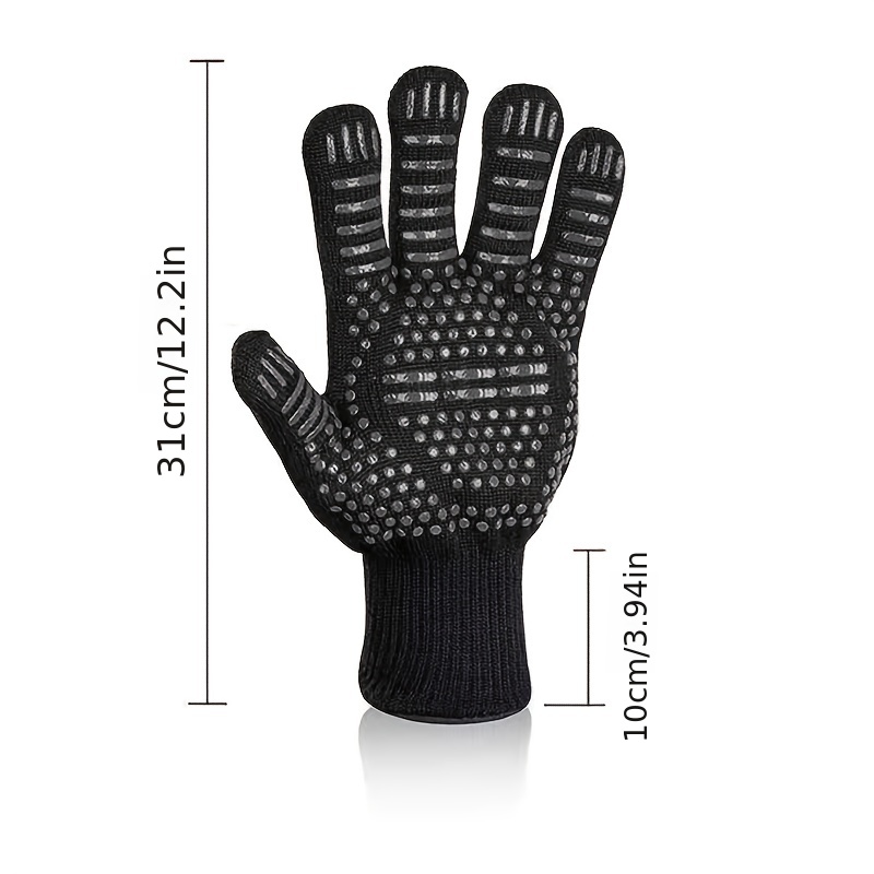 Cotton Oven Mitts, High Temperature Resistant Oven, Anti Scald Gloves,  Silicone Anti Slip Gloves, High Temperature Cotton Yarn Gloves, Oven  Insulation Gloves, Kitchen Cooking And Barbecue Gloves, Kitchen Supplies -  Temu United