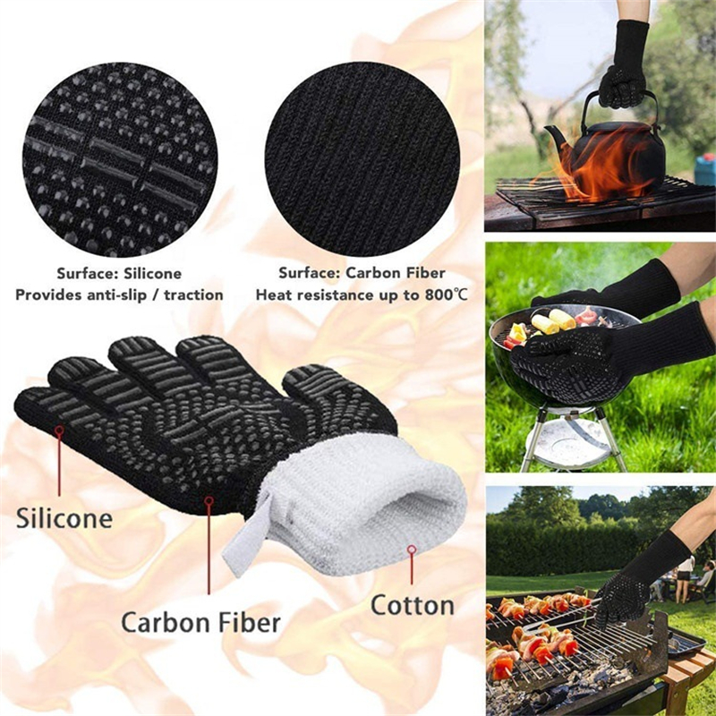 TEMP-TATIONS OVEN SAFE GLOVES w/SILICONE ACCENTS “ICE CREAM CONES