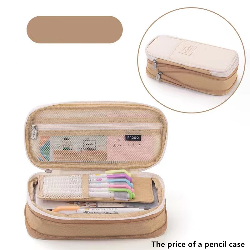Durable Pencil Pen Case With Large Storage - Temu