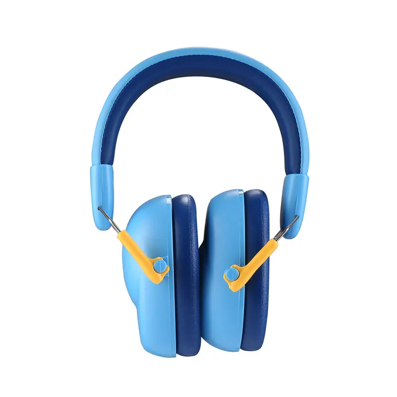 Casque Anti Bruit Voisinage SNR27db Adulte Enfant Protection Auditive Bleu