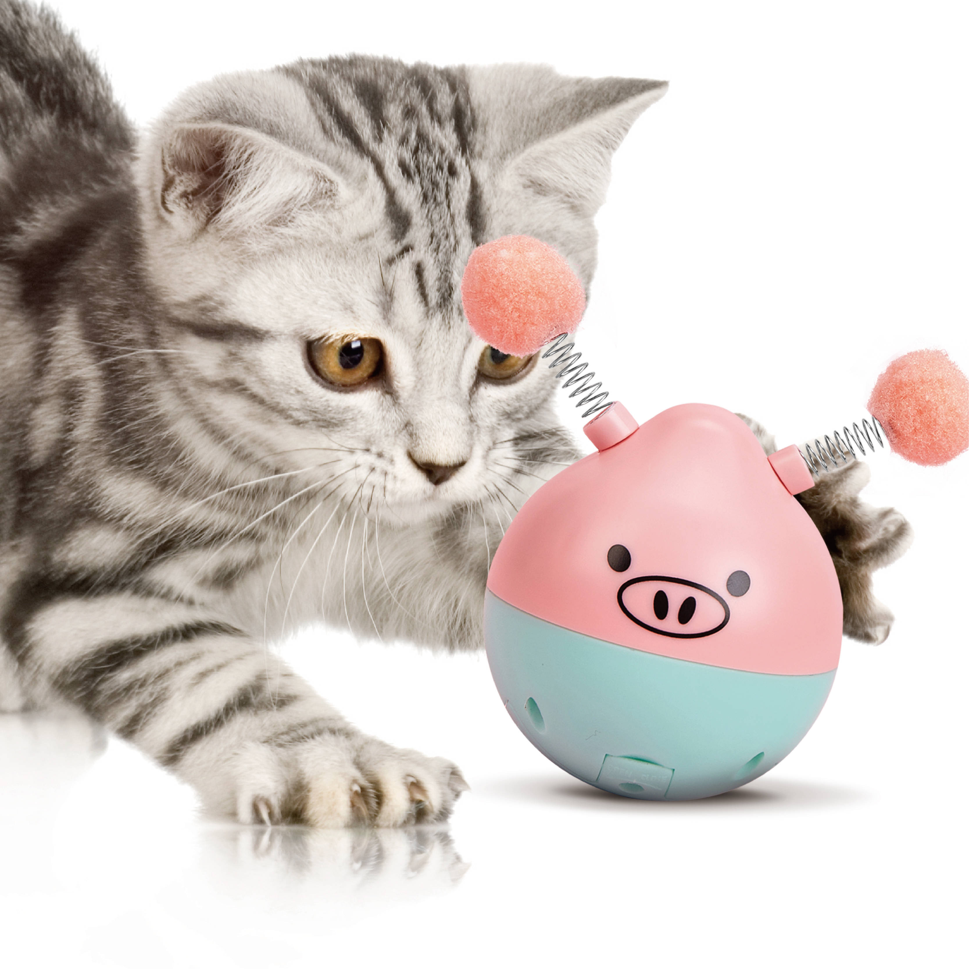 Cat Toy 1 Cat Treat Dispensing Toy Funny Tumbler Interactive - Temu