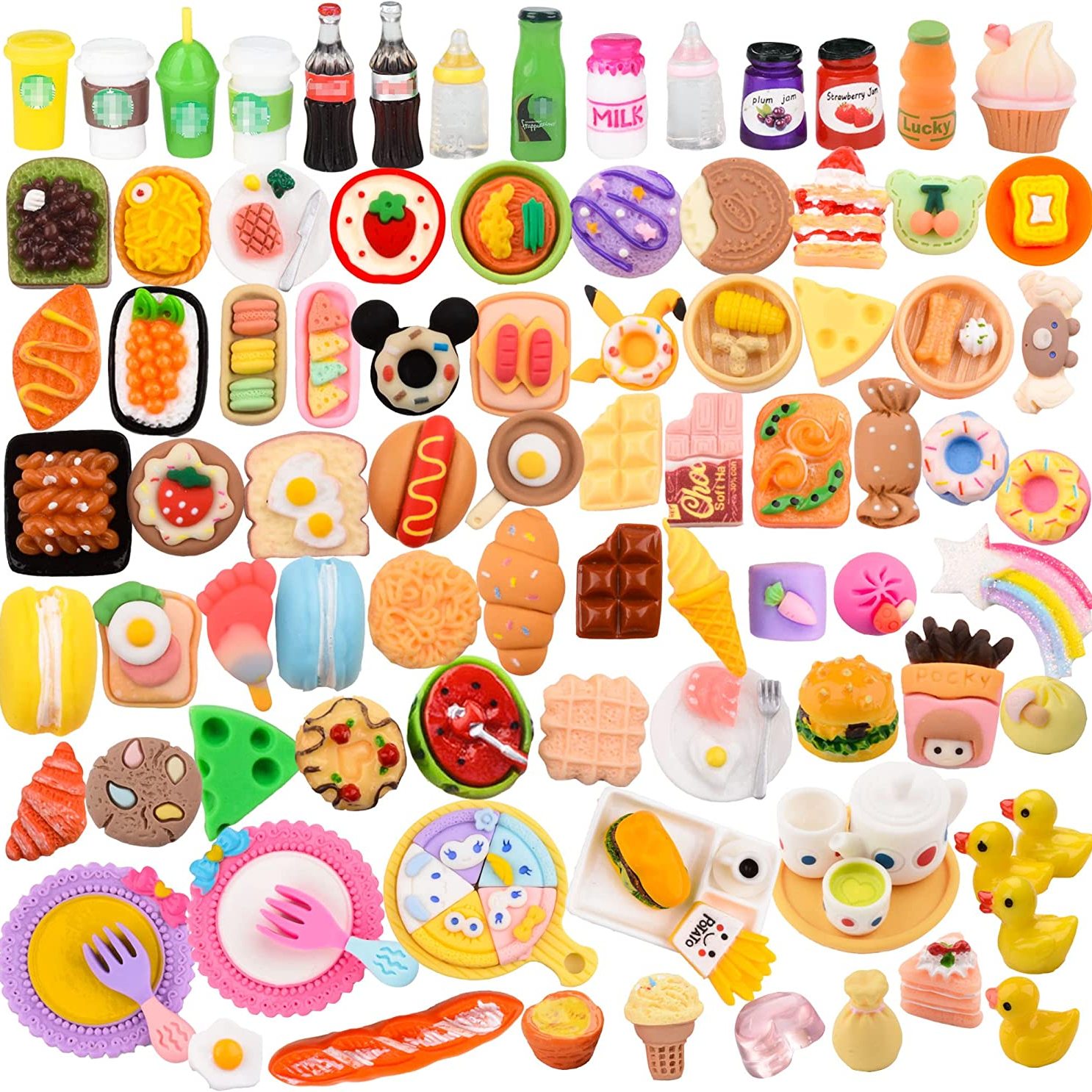 Mini Food Miniature Doll House Accessories Small Resin Doll Food Dollhouse  Food Set Pretend Play Kitchen Food Toys Adults Teenagers Mini Food Drink  Bottle Toys Assorted Food Accessories, Buy , Save